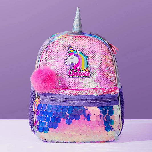 Sunveno Children'S Backpack for Girls Pre-School Bag for Kindergarten Elementary - Reversible Sequin,Unicorn ,Lightweight Gift