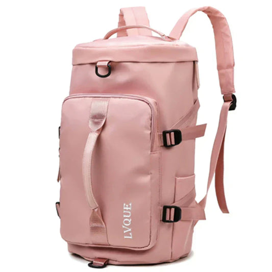 Sac à dos femme grand format – Étanche et élégant (rose poudré)-0