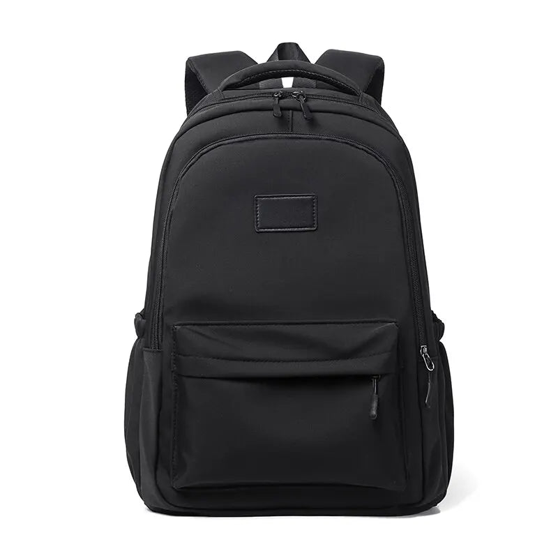 14 Inch Men and Women Universal School Bag Leisure Solid Color Outdoor Sports Shoulder Bag Large Capacity Travel Laptop Backpack
