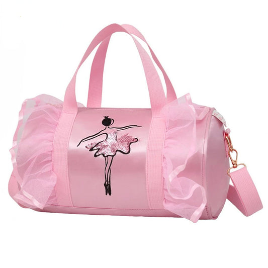 2022 New Ballet Dance Bags Pink Girls Sports Dance Kids Backpack Baby Barrels Package Bag Costume Clothes Shoes Dress Handbag
