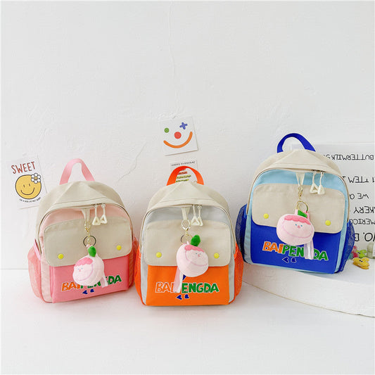 Sac à dos enfant imprimé mignon – Motifs colorés pour école maternelle et primaire-0